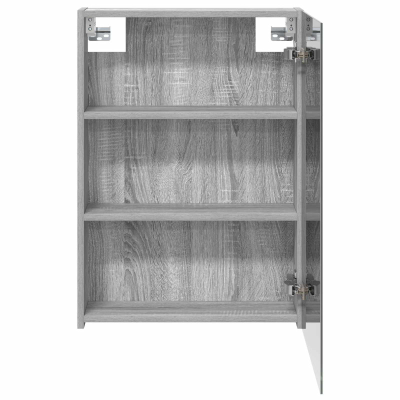 Szafka z lustrem do łazienki Szary Sonoma 50 x 14,5 x 70 cm