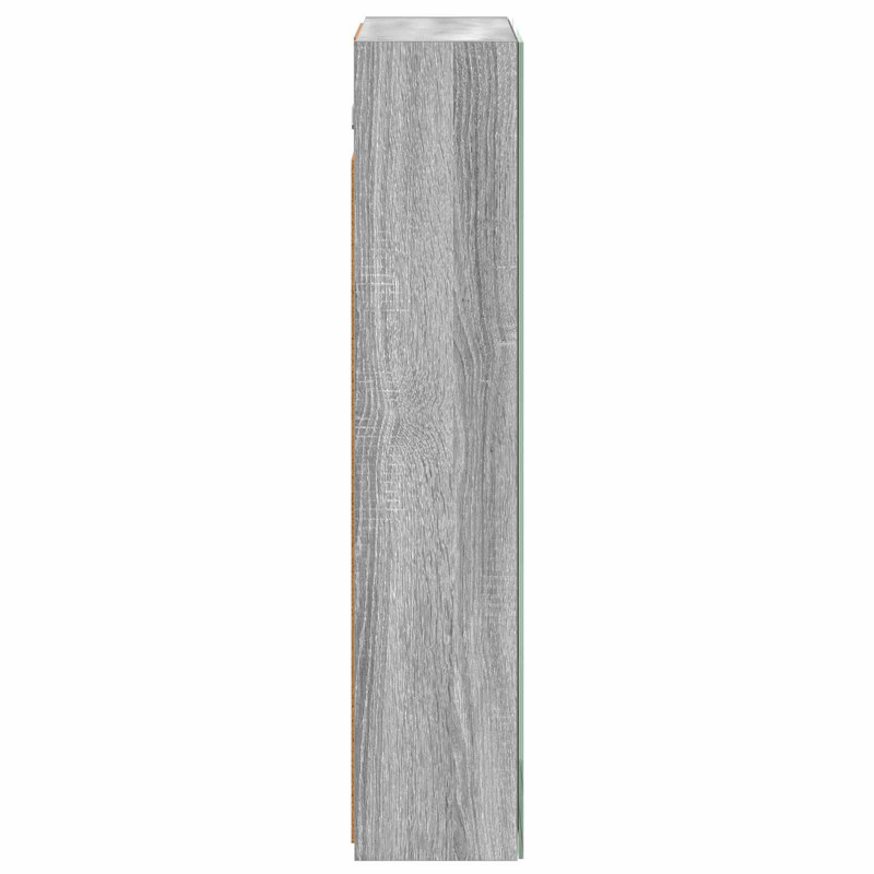 Szafka z lustrem do łazienki Szary Sonoma 50 x 14,5 x 70 cm