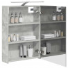 Szafka z lustrem do łazienki Betonowy szary 50 x 14,5 x 70 cm