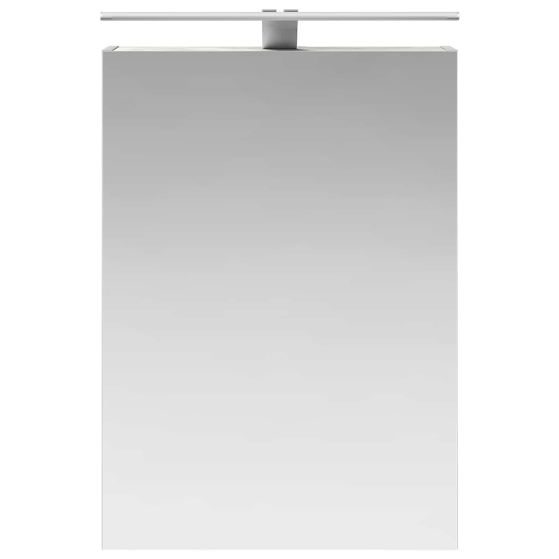 Szafka z lustrem do łazienki Betonowy szary 50 x 14,5 x 70 cm