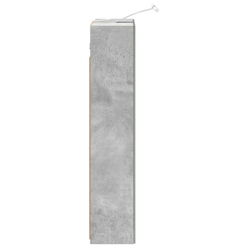 Szafka z lustrem do łazienki Betonowy szary 50 x 14,5 x 70 cm