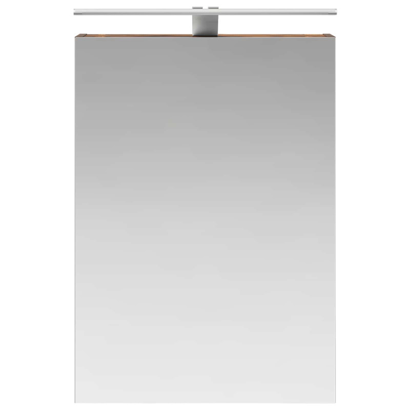Szafka z lustrem do łazienki Dąb wędzony 50 x 14,5 x 70 cm