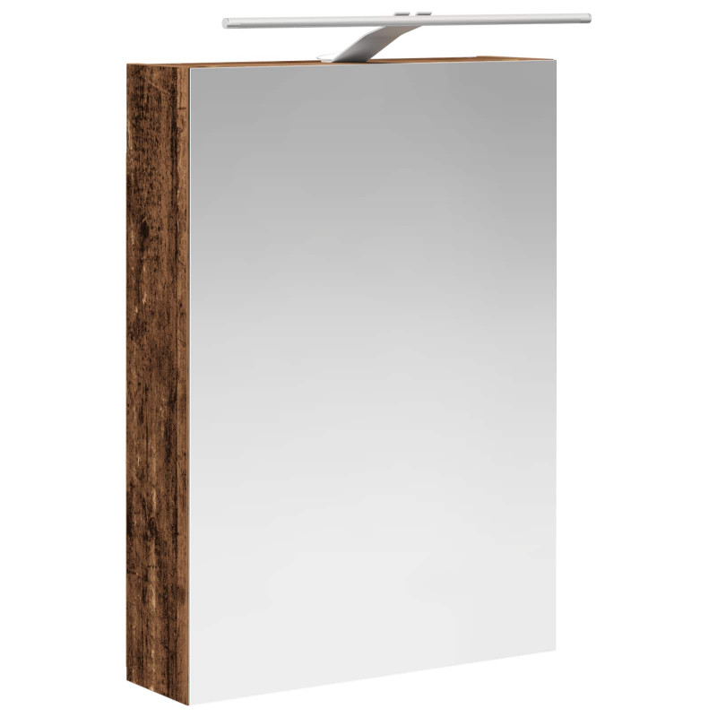 Szafka z lustrem do łazienki Stare drewno 50 x 14,5 x 70 cm