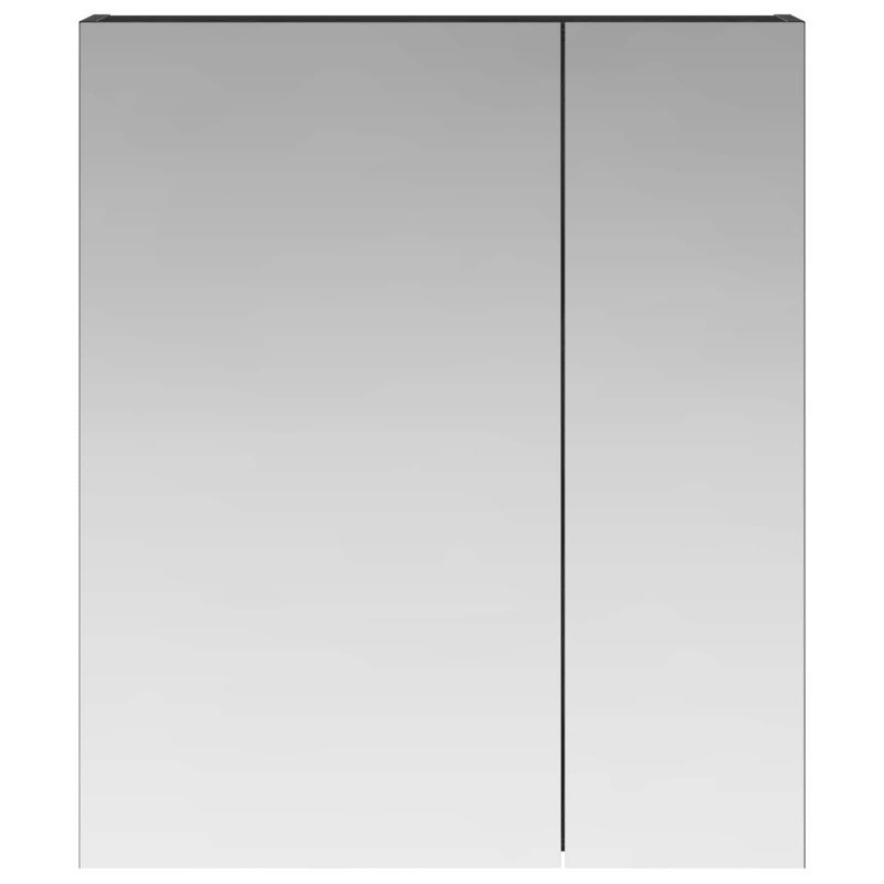 Szafka z lustrem do łazienki Czarny Dąb 60 x 14,5 x 70 cm