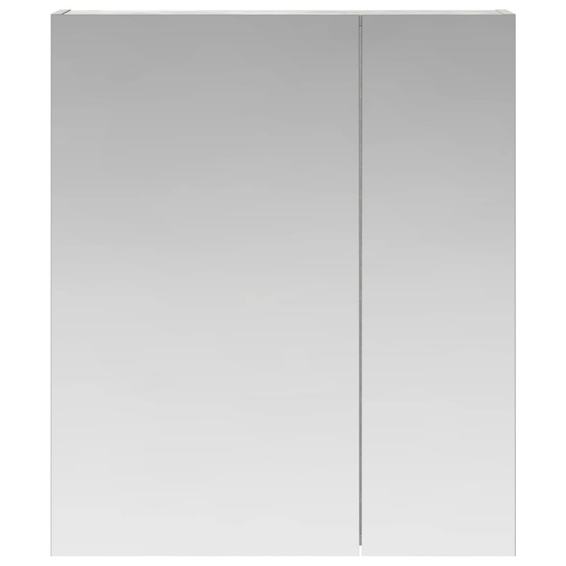 Szafka z lustrem do łazienki Betonowy szary 60 x 14,5 x 70 cm