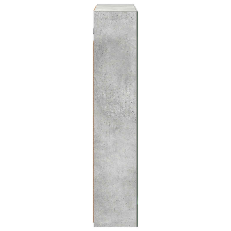 Szafka z lustrem do łazienki Betonowy szary 60 x 14,5 x 70 cm