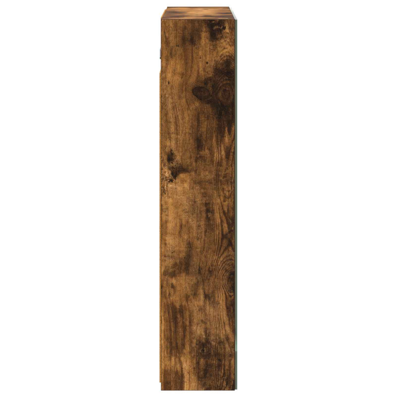 Szafka z lustrem do łazienki Dąb wędzony 60 x 14,5 x 70 cm