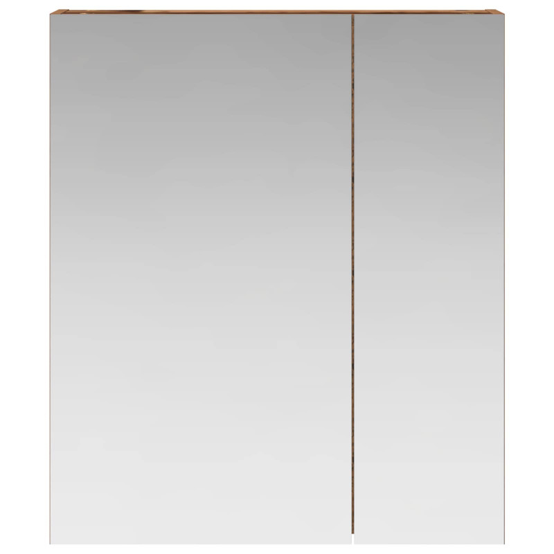 Szafka z lustrem do łazienki Stare drewno 60 x 14,5 x 70 cm