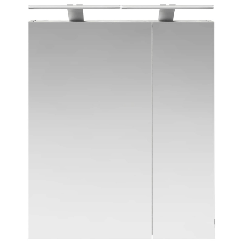 Szafka z lustrem do łazienki Betonowy szary 60 x 14,5 x 70 cm