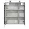 Szafka z lustrem do łazienki Betonowy szary 60 x 14,5 x 70 cm