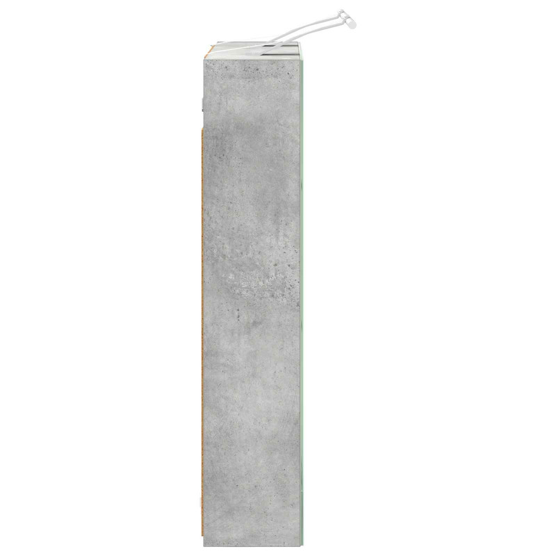 Szafka z lustrem do łazienki Betonowy szary 60 x 14,5 x 70 cm