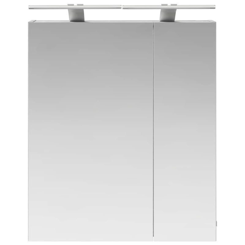Szafka z lustrem do łazienki Szary Sonoma 60 x 14,5 x 70 cm