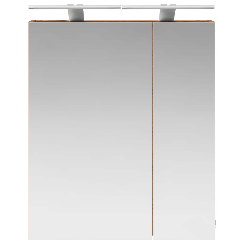 Szafka z lustrem do łazienki Stare drewno 60 x 14,5 x 70 cm