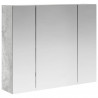 Szafka z lustrem do łazienki Betonowy szary 60 x 14,5 x 50 cm