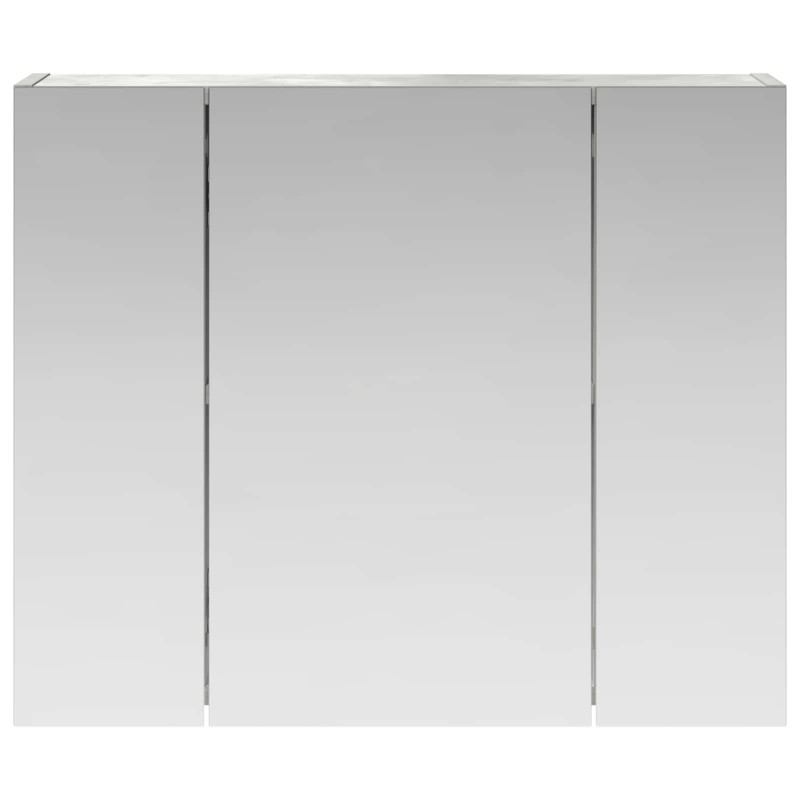 Szafka z lustrem do łazienki Betonowy szary 60 x 14,5 x 50 cm