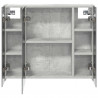 Szafka z lustrem do łazienki Betonowy szary 60 x 14,5 x 50 cm
