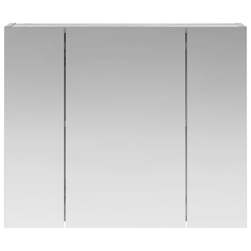 Szafka z lustrem do łazienki Szary Sonoma 60 x 14,5 x 50 cm