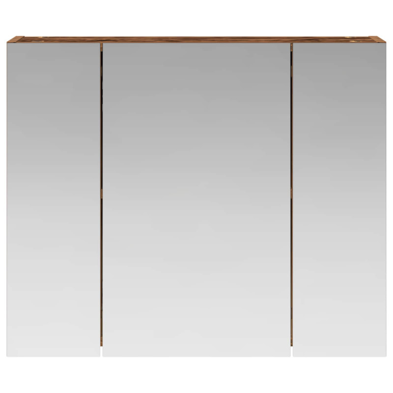 Szafka z lustrem do łazienki Stare drewno 60 x 14,5 x 50 cm