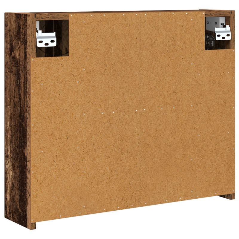 Szafka z lustrem do łazienki Stare drewno 60 x 14,5 x 50 cm