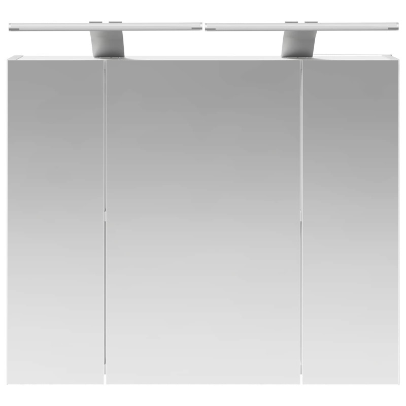 Szafka z lustrem do łazienki Biały 60 x 14,5 x 50 cm