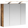 Szafka z lustrem do łazienki Dąb wędzony 60 x 14,5 x 50 cm