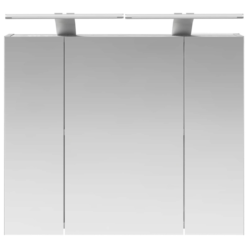 Szafka z lustrem do łazienki Szary Sonoma 60 x 14,5 x 50 cm