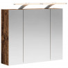 Szafka z lustrem do łazienki Stare drewno 60 x 14,5 x 50 cm
