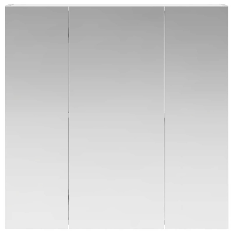 Szafka z lustrem do łazienki Biały 70 x 14,5 x 70 cm