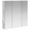 Szafka z lustrem do łazienki Betonowy szary 70 x 14,5 x 70 cm