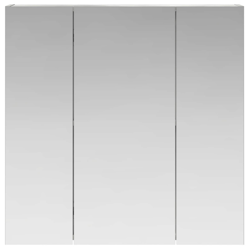 Szafka z lustrem do łazienki Betonowy szary 70 x 14,5 x 70 cm