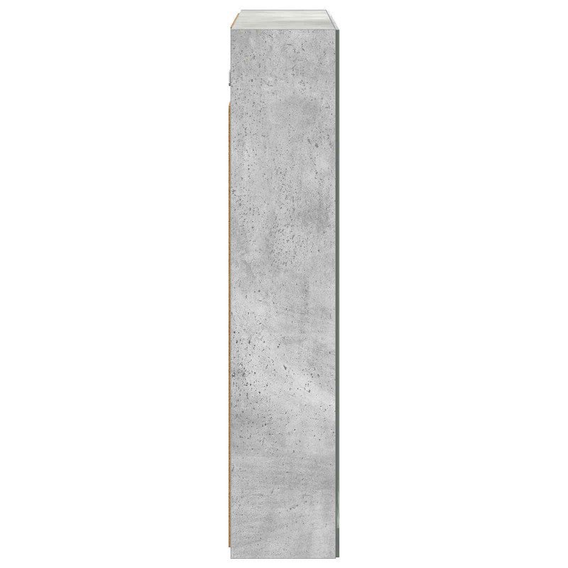 Szafka z lustrem do łazienki Betonowy szary 70 x 14,5 x 70 cm