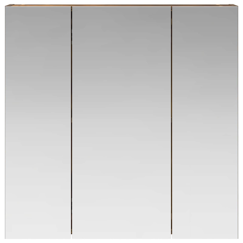 Szafka z lustrem do łazienki Dąb wędzony 70 x 14,5 x 70 cm