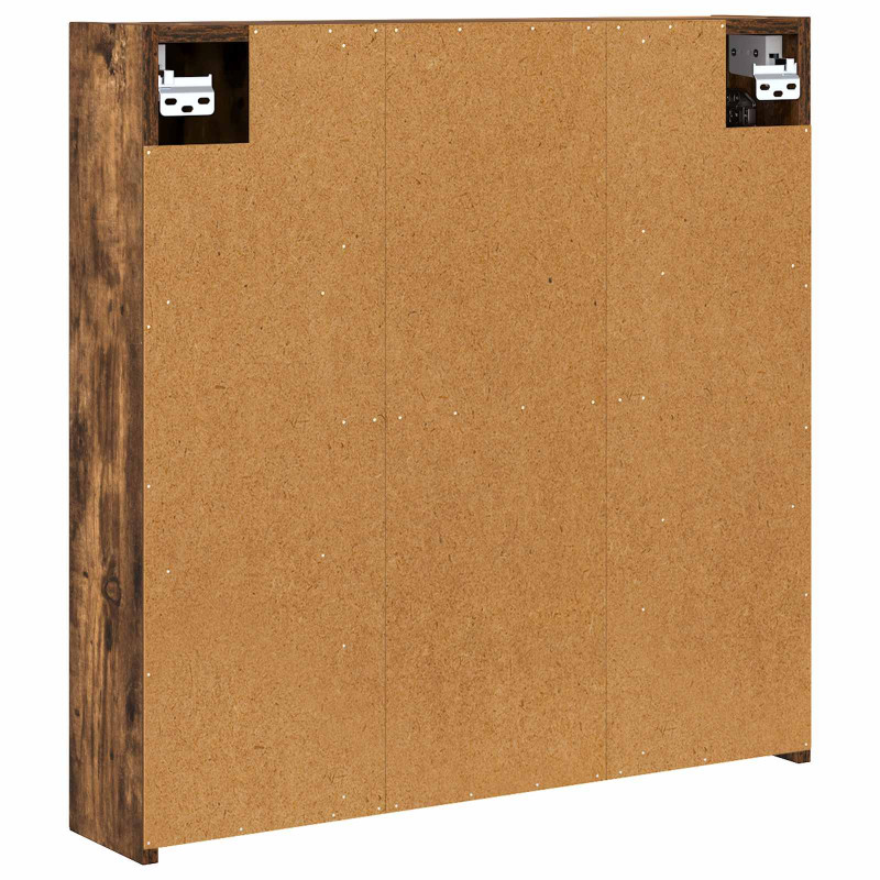 Szafka z lustrem do łazienki Dąb wędzony 70 x 14,5 x 70 cm