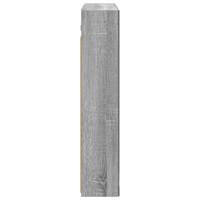 Szafka z lustrem do łazienki Szary Sonoma 70 x 14,5 x 70 cm