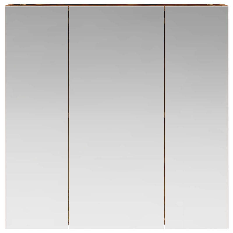 Szafka z lustrem do łazienki Stare drewno 70 x 14,5 x 70 cm