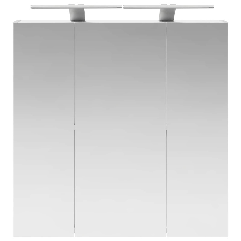 Szafka z lustrem do łazienki Biały 70 x 14,5 x 70 cm