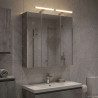 Szafka z lustrem do łazienki Betonowy szary 70 x 14,5 x 70 cm
