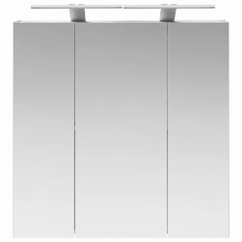 Szafka z lustrem do łazienki Betonowy szary 70 x 14,5 x 70 cm