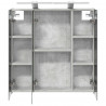 Szafka z lustrem do łazienki Betonowy szary 70 x 14,5 x 70 cm