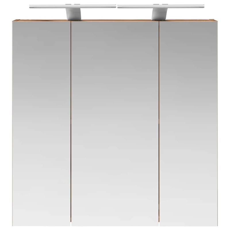Szafka z lustrem do łazienki Stare drewno 70 x 14,5 x 70 cm