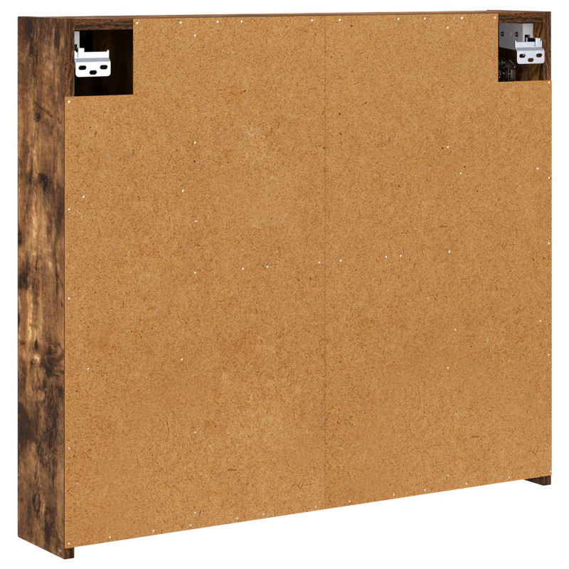 Szafka z lustrem do łazienki Dąb wędzony 80 x 14.5 x 70 cm