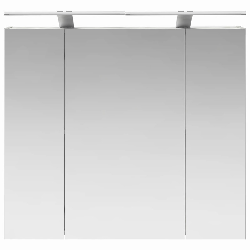 Szafka z lustrem do łazienki Czarny Dąb 80 x 14.5 x 70 cm