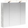 Szafka z lustrem do łazienki Betonowy szary 80 x 14.5 x 70 cm