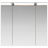 Szafka z lustrem do łazienki Dąb wędzony 80 x 14.5 x 70 cm