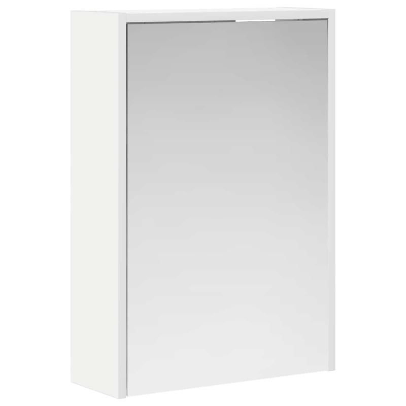Szafka z lustrem do łazienki z półką Biały 43 x 16 x 62.5 cm