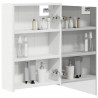 Szafka z lustrem do łazienki z półką Biały 43 x 16 x 62.5 cm
