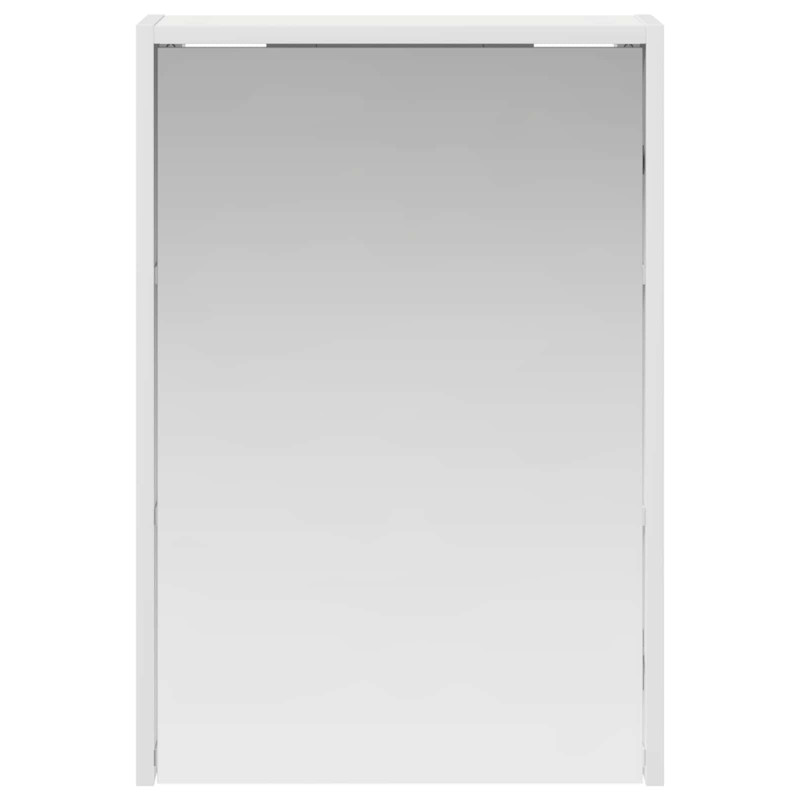 Szafka z lustrem do łazienki z półką Biały 43 x 16 x 62.5 cm