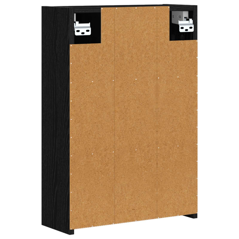 Szafka z lustrem do łazienki Czarny Dąb 43 x 16 x 62.5 cm