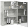 Szafka z lustrem do łazienki Betonowy szary 43 x 16 x 62.5 cm