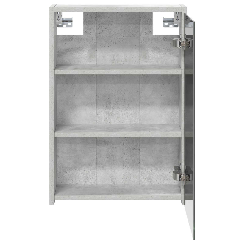 Szafka z lustrem do łazienki Betonowy szary 43 x 16 x 62.5 cm